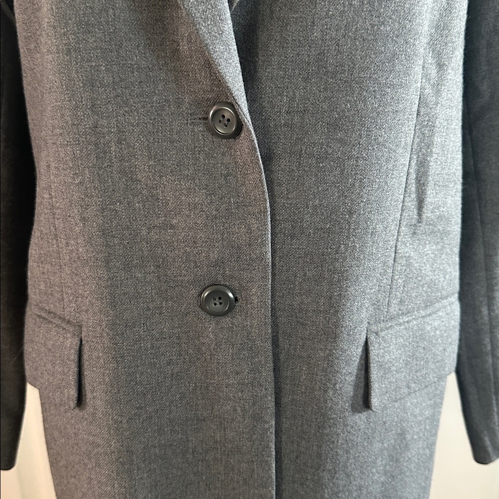 Pendleton Virgin Wool Gray Blazer Jacket Size 8 Petite - Picture 3 of 10
